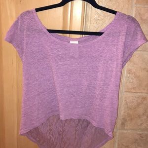 Cropped and laced top